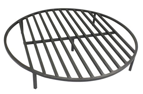 Round Fire Pit Grate Heavy Duty Grill Cooking Campfire Camp Ring Steel Walmart Com