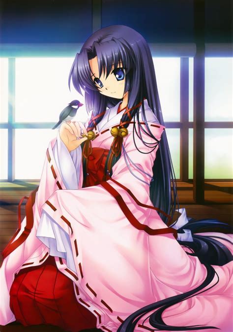Anime Series Air Characters Girl Beautiful Kimono