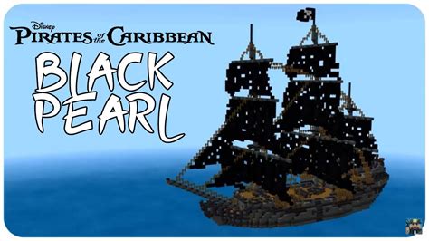Minecraft Tutorial How To Make An Pirate Ship Part 34 Black Pearl