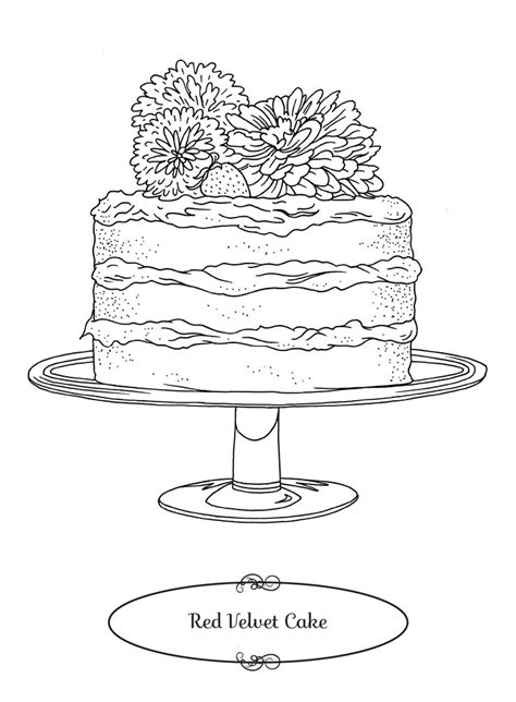 We Ve Turned Your Favorite Southern Living Cakes Into Coloring Pages Coloring Pages Food