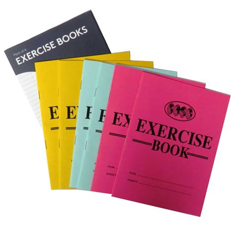 A5 Exercise Books With Reference Charts Pack Of 6 Paper Things