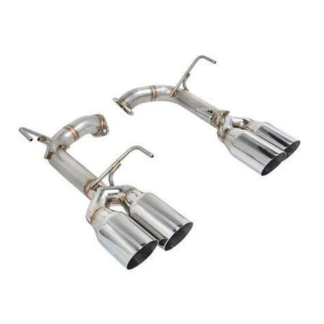 Remark Axle Back Exhaust Muffler Delete Stainless Single Wall 4in Tips