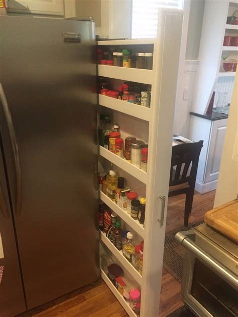 The compact refrigerator can be for your office, dorm, apartment and mini personal models, we review them all. Custom Pull Out Spice Rack Tucked on the Side of Our ...