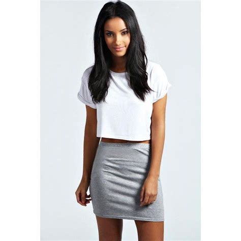 Boohoo Basics Maisy Basic Bodycon Mini Skirt Mini Skirts Fashion