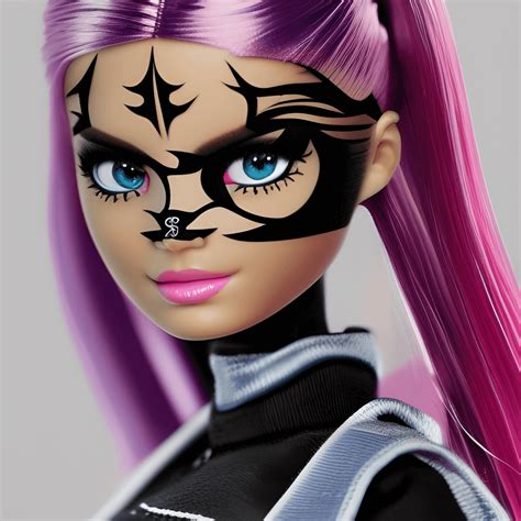 Barbie Wearing A Ninja Costume · Creative Fabrica