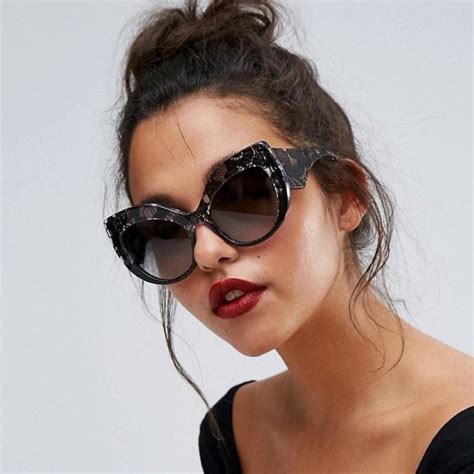 Mimiyou Modern Cat Eye Women Sunglasses Oversized Eyewear Vintage