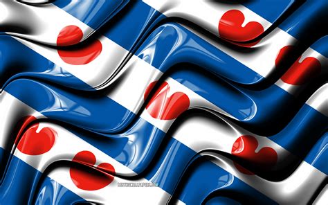 Download Wallpapers Friesland Flag 4k Provinces Of Netherlands