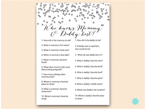 Perfect to print out and use next time you host a baby download these five free games in varying colors to add some fun to your next baby shower. Silver Baby Shower Game Package - Magical Printable