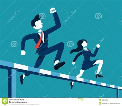 Business Concept Vector Illustration Businessman And Businesswoman