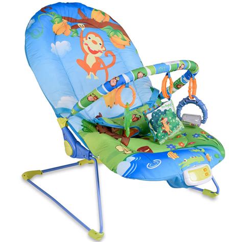 Baby Bouncer Seat Infant Rocker Recline Chair Soothing Vibrate Music