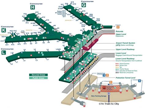 O Hare Map Terminal 3 Verjaardag Vrouw 2020