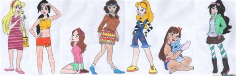 Little Disney Girls Grown Up In Modern Times By Mynameisshutup On