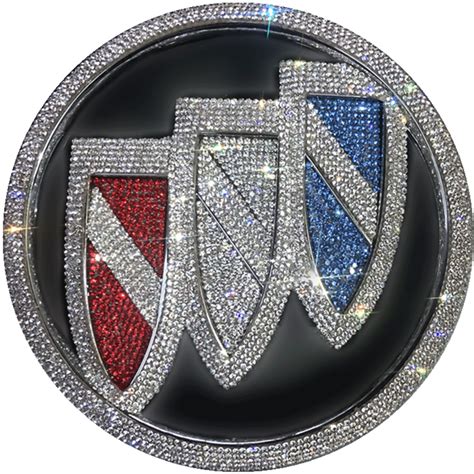 Bling Buick LOGO Front or Rear Grille Emblem Decals with Rhinestone Cr ...