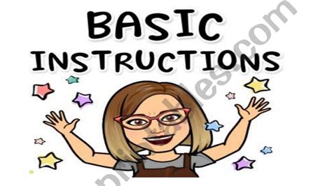 Esl English Powerpoints Basic Instructions
