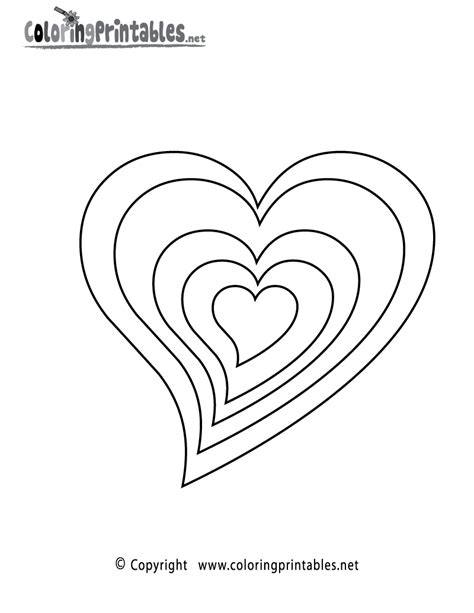 Free Printable Hearts Coloring Page