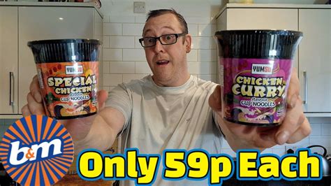 Yumsu Chicken Curry And Special Chicken Cup Noodles 59p From Bandm Supercool Review Youtube