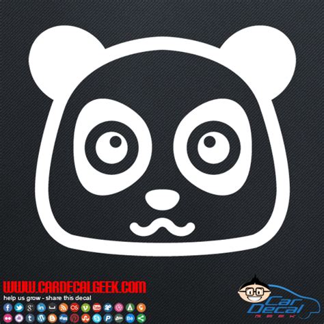 Fun Cute Panda Bear Vinyl Decal Sticker Cute Animal Decals