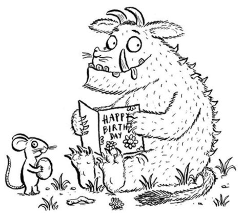 Kleurplaat | Kleurboek, The gruffalo, Kleurplaten