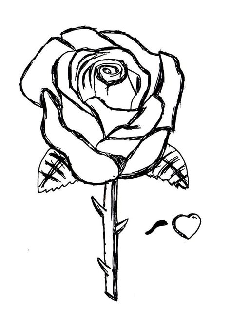 Free Printable Roses Coloring Pages For Kids With Images Rose
