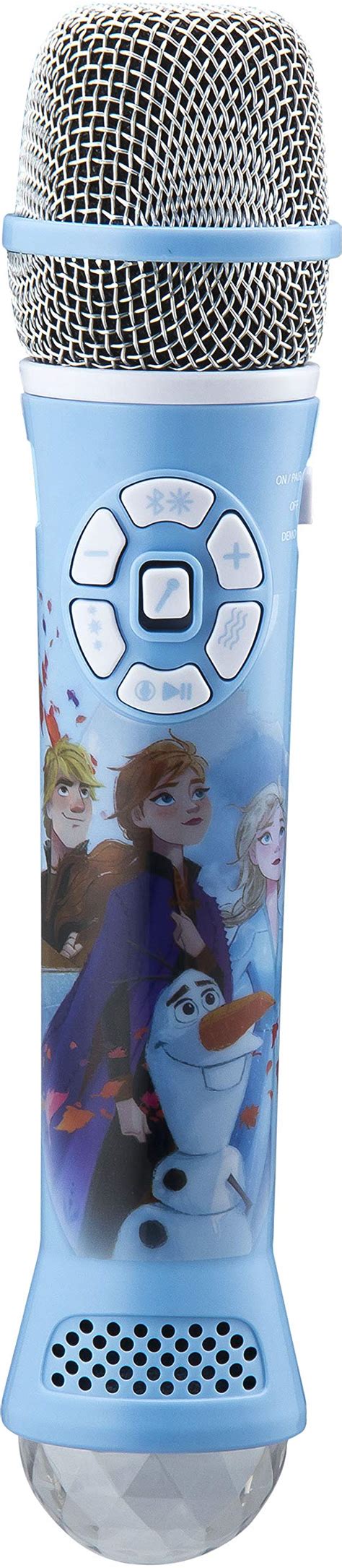 Disney Frozen 2 Bluetooth Karaoke Microphone With Led Disco Party Lights