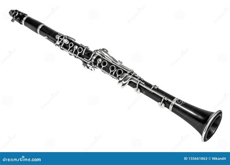 Clarinet Isolated Over White Stock Image Image Of Bugle Play 155661863