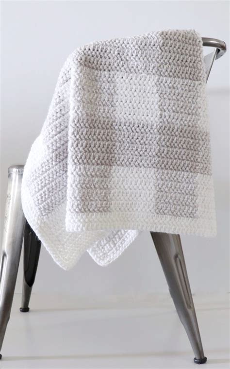 15 Free Crochet Gingham Blanket Patterns Daisy Farm Crafts