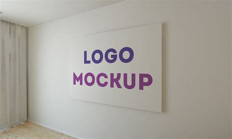 Office Wall Logo Mockup Vol 2