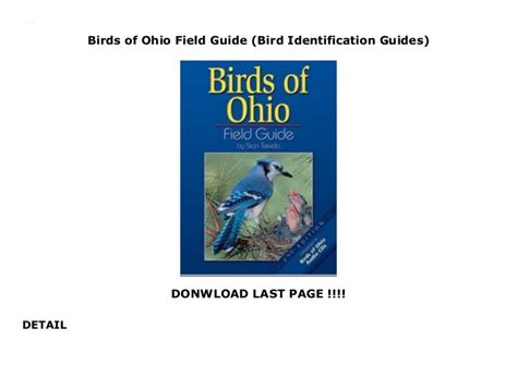 Birds Of Ohio Field Guide Bird Identification Guides