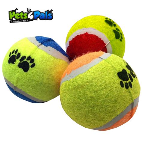 Pets4pals Tennis Balls For Dogs Toy Ball Pet Toys Small Medium Dog Set