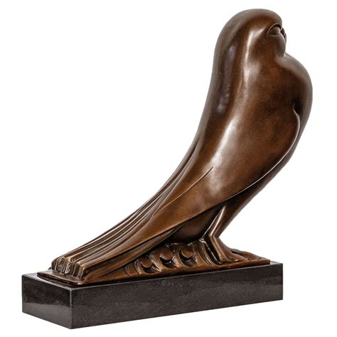 Bronze Dove Sculpture Art Figurine