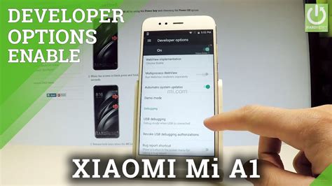 Xiaomi Mi A1 Developer Options Usb Debugging Oem Unlock Youtube