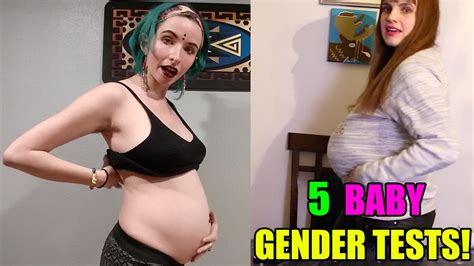People want to know if he is trans. Pregnant Women Try and Test Out 5 At Home Baby Gender ...