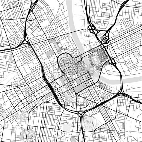 Downtown Map Of Nashville Light Hebstreits Nashville Map City