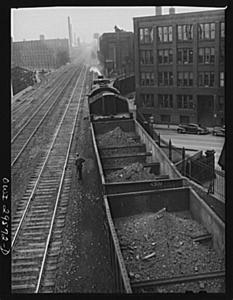 Cleveland Ohio A Trainload Of Iron Ore At The Pennsylvania Railroad