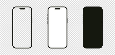 Mockup New Generation Phone Set Of Iphone 15 Pro Max Vector
