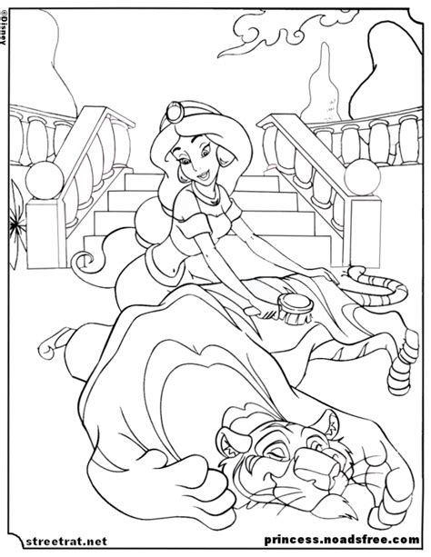 Color our princess jasmine coloring page & kids can celebrate the aladdin movie. Get This Free Printable Jasmine Coloring Pages Disney ...