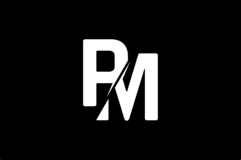 Monogram Pm Logo Design Graphic By Greenlines Studios · Creative Fabrica