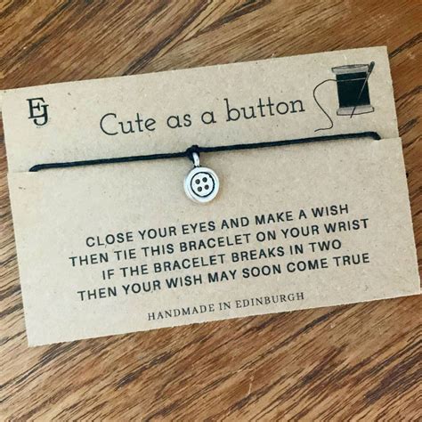 Button Wish Bracelet