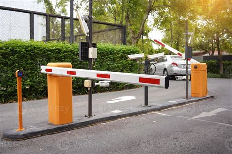 Automatic Barrier Gate Security System For Building And Car Entrance