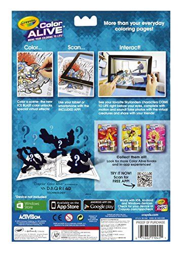 Crayola Color Alive Action Coloring Pages Combo Set Skylanders And