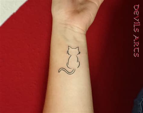 Top 71 Best Cat Outline Tattoo Ideas 2021 Inspiration Guide