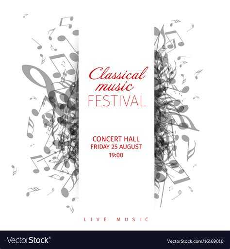 Classical Music Concert Poster Template Royalty Free Vector