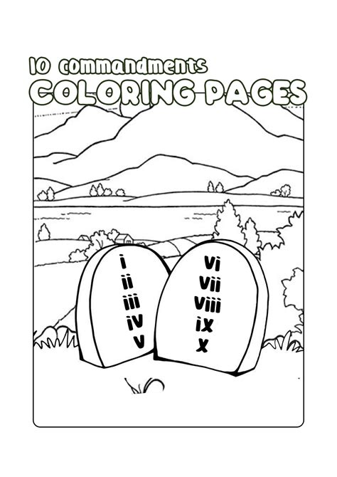 17 Best Images of 10 Commandments Blank Worksheet - Free Printable Ten