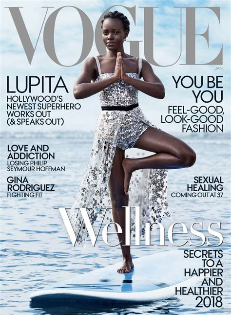 Lupita Nyongo Poses For Vogue Magazine January 2018 Cover