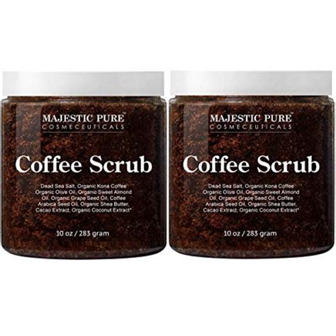 majestic pure arabica coffee scrub all natural body scrub
