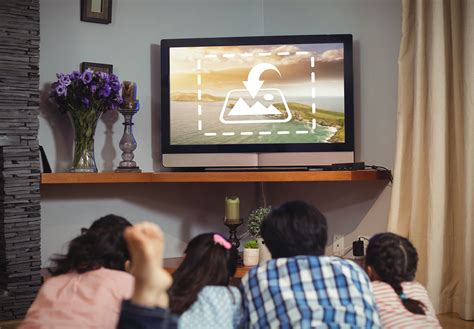 Family watching TV Mockup | Creative Photoshop Templates ~ Creative Market
