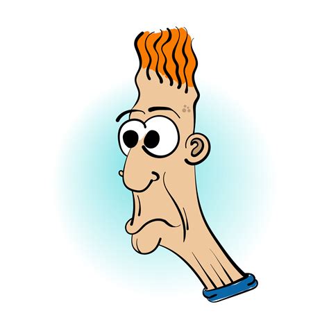 Cartoon character of frown face expression vector illustration 6208408