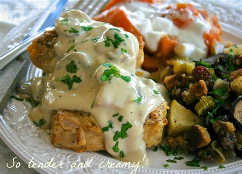 These crock pot smothered pork chops are serious comfort food made easy! Fall-Apart Tender Pork Loin Chops with Mushroom Cream Gravy | Pork loin chops, Cream gravy, Pork ...