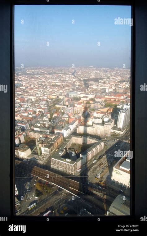 View Across Berlin From The Observation Deck Of The Fernsehturm Tv
