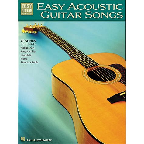 Bear in mind that not every song in this list is precisely thought for acoustic guitar (or for guitar altogether), but don't let that stop you. Hal Leonard Easy Acoustic Guitar Songs Easy Guitar Tab ...